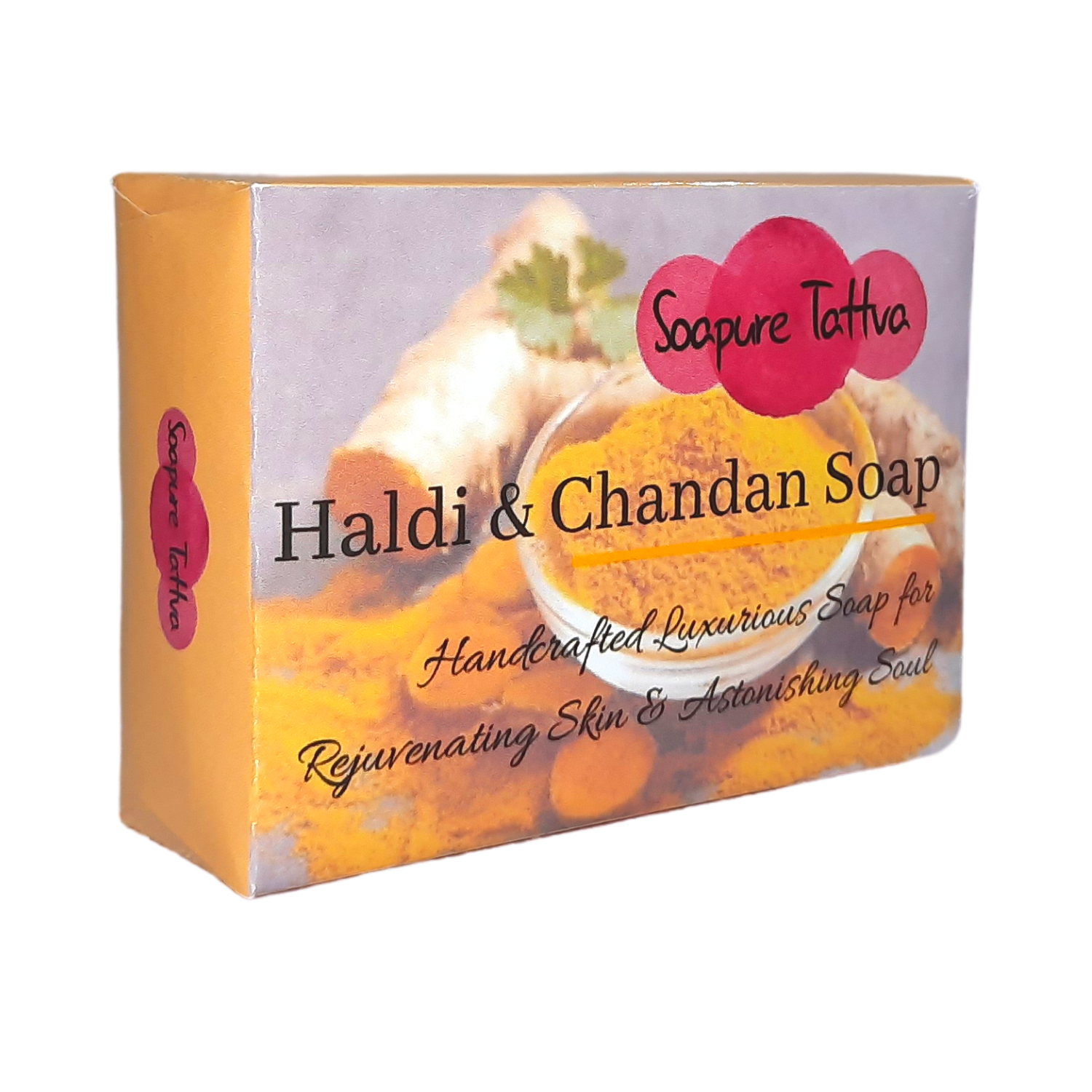 Haldi Chandan Handmade Herbal Soap With Natural Saffron
