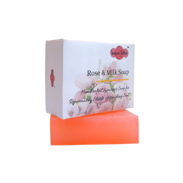 Soapure Tattva Rose & Milk Handmade Beauty Soap with Natural Saffron