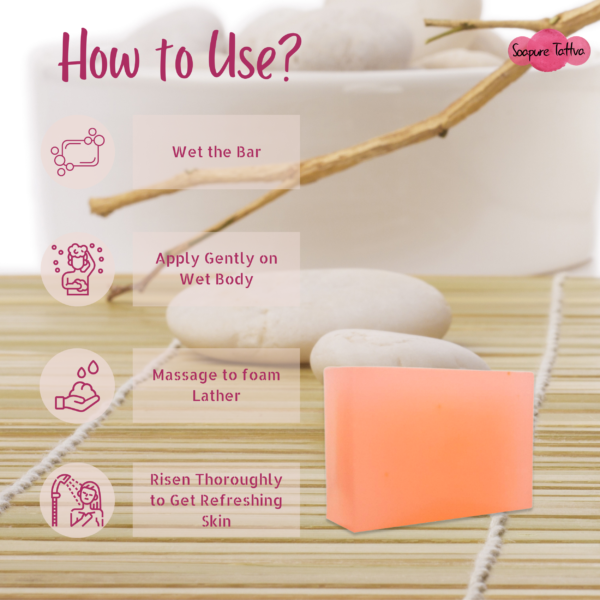 Soapure Tattva Rose & Milk Handmade Beauty Soap with Natural Saffron - Image 5