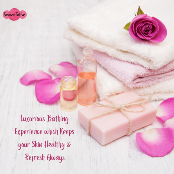 Soapure Tattva Rose & Milk Handmade Beauty Soap with Natural Saffron - Image 9