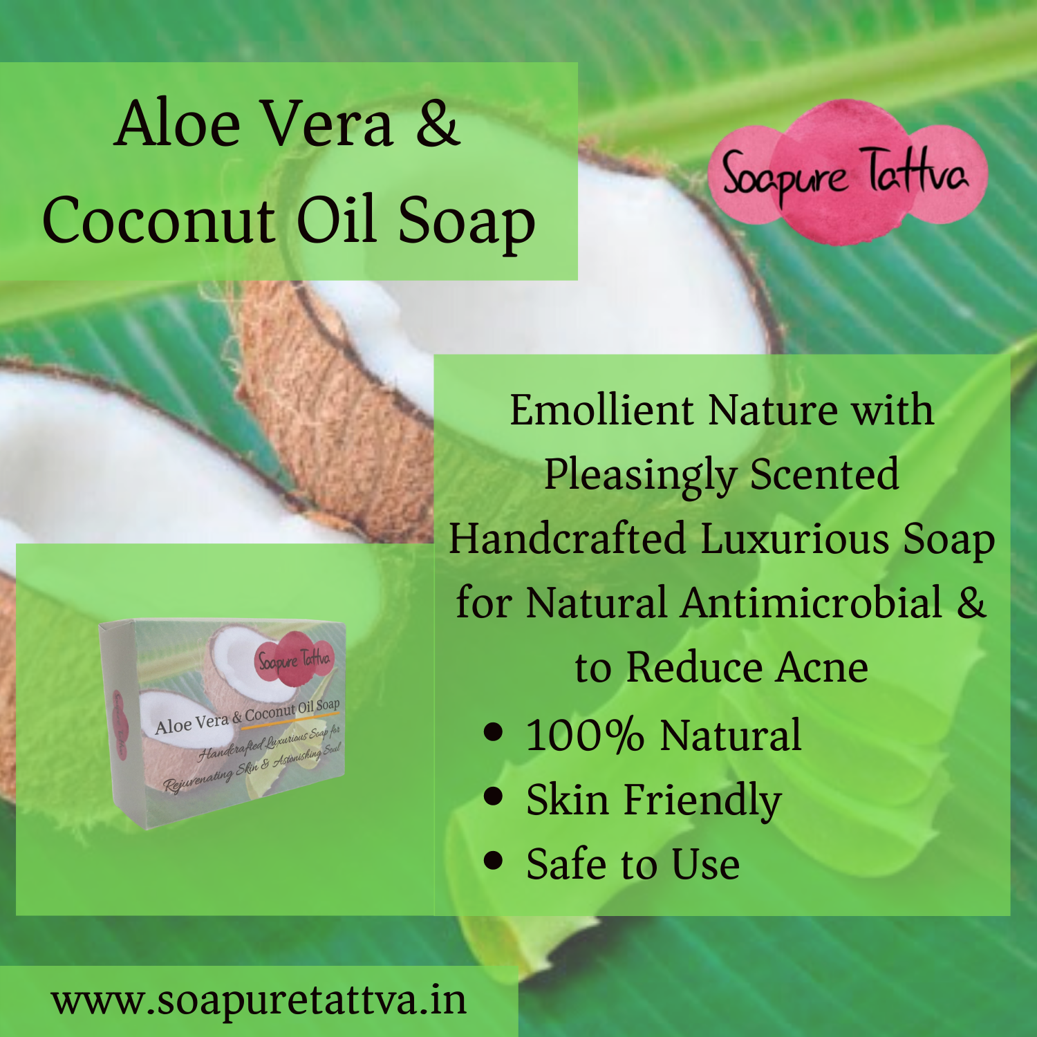 Aloe Vera And Coconut Oil Soap